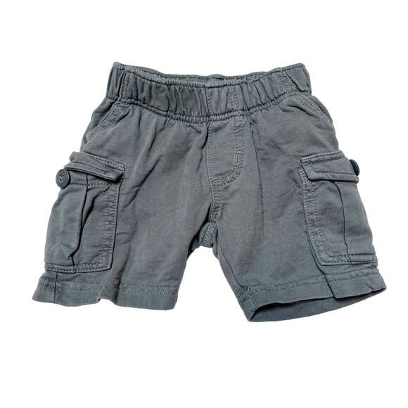 Tea Collection Knit Cargo Baby Shorts Size 6-12 Months - Picture 1 of 5